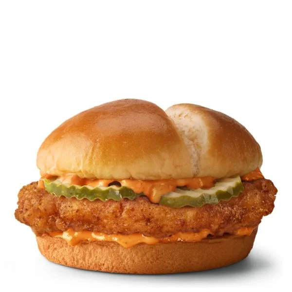 McDonald’s Menu With Prices 2025 1 spicy mccrispy chicken sandwich